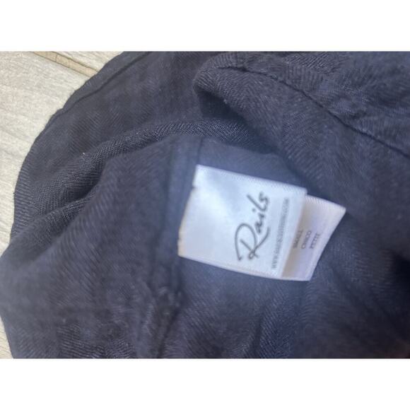 Rails Bianca Shirt Dress Onyx Jet Women's Sz S - Picture 5 of 7